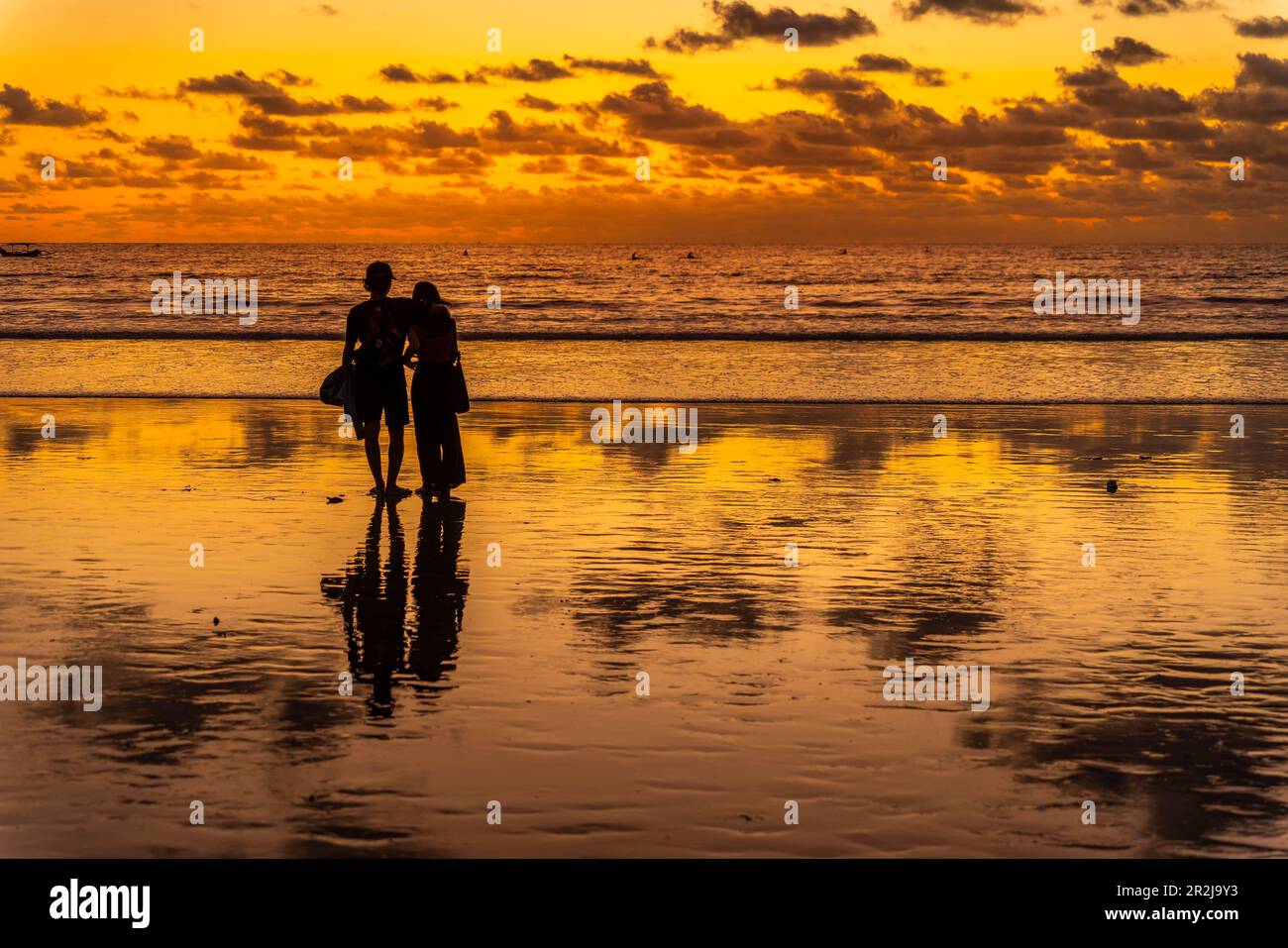 Kuta beach bali sunset hi-res stock photography and images - Alamy