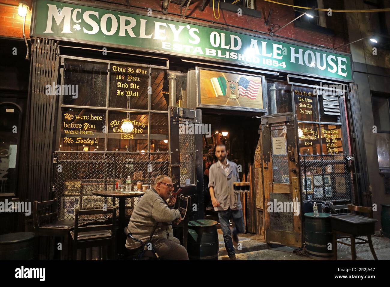 McSorley's Old Ale House, East Village, Manhattan, New York, New York, USA Stock Photo