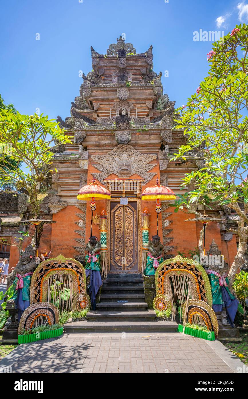 View of Ubud Palace, Puri Saren Agung Temple, Ubud, Kabupaten Gianyar, Bali, Indonesia, South East Asia, Asia Stock Photo