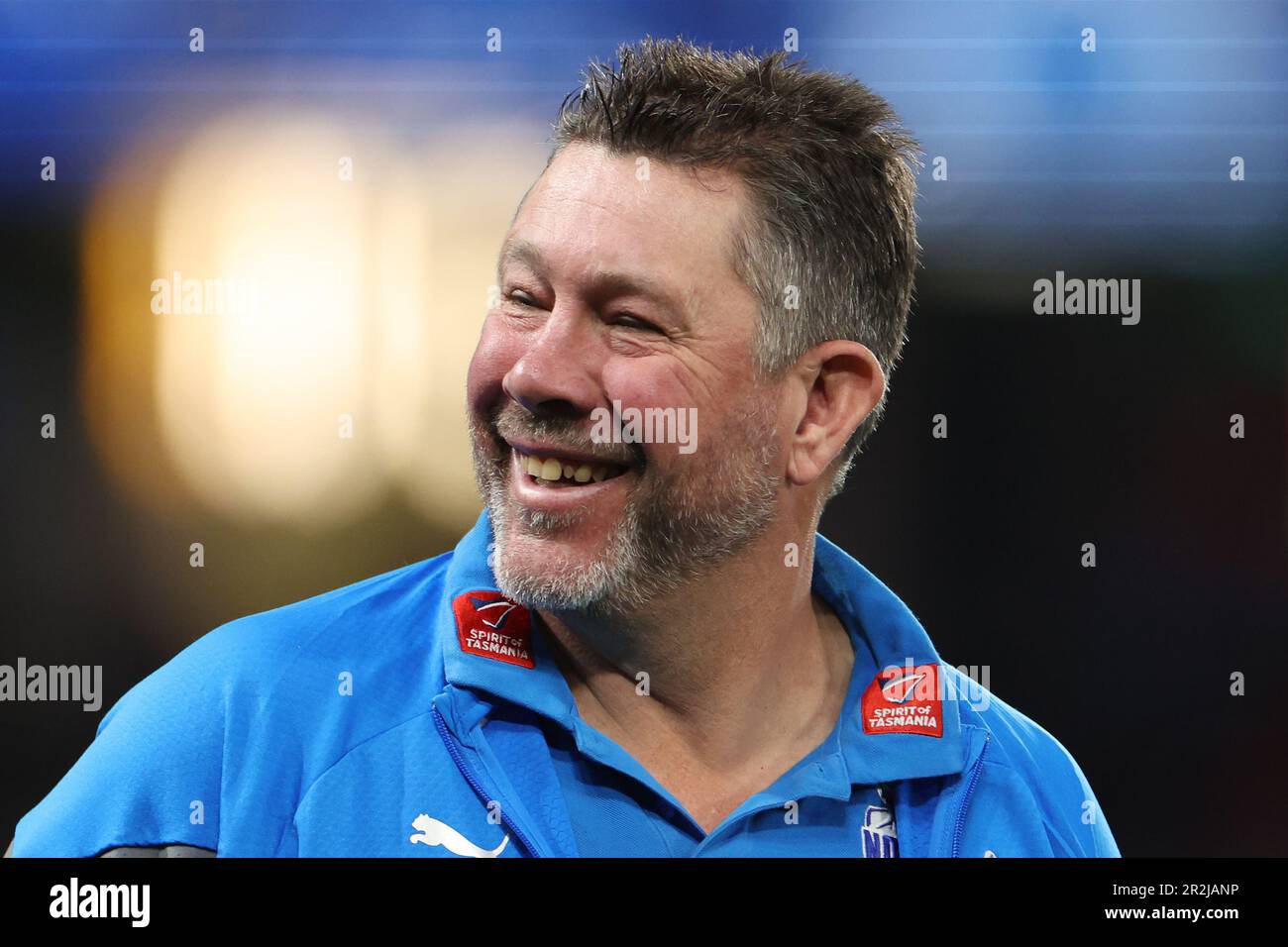 Brett Ratten, interim Senior Coach of the Kangaroos is pictured during ...