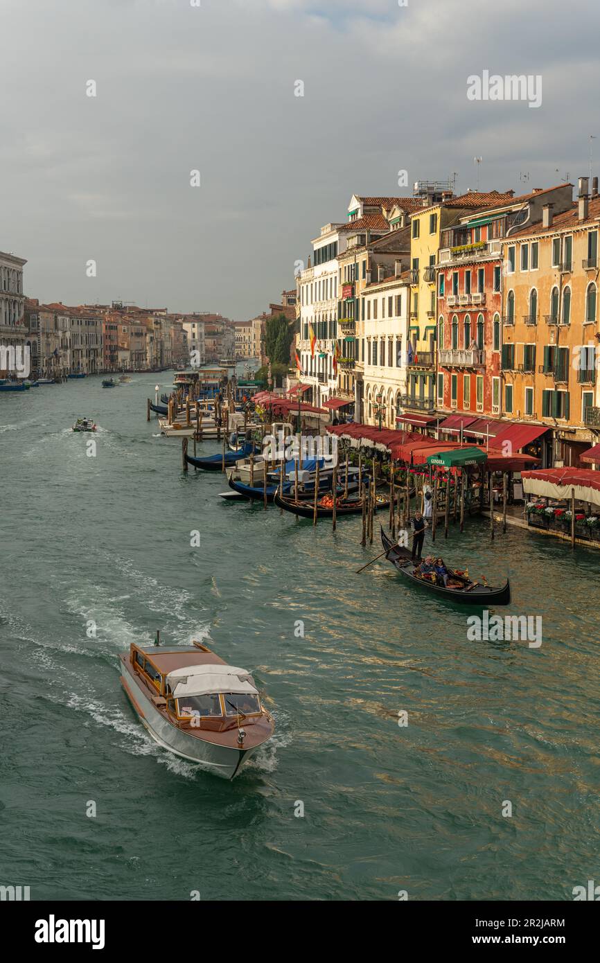 Venice - View of the Grand Canal from the Rialto Bridge Stock Photo - Alamy