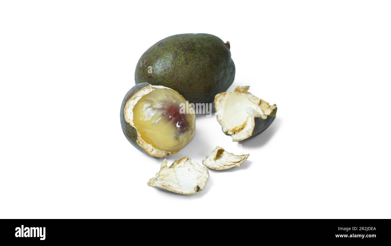 Matoa fruit isolated on white background Stock Photo