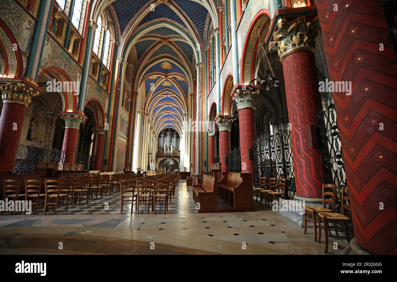 General view of Saint-Germain des Pres church, Paris, France Stock Photo