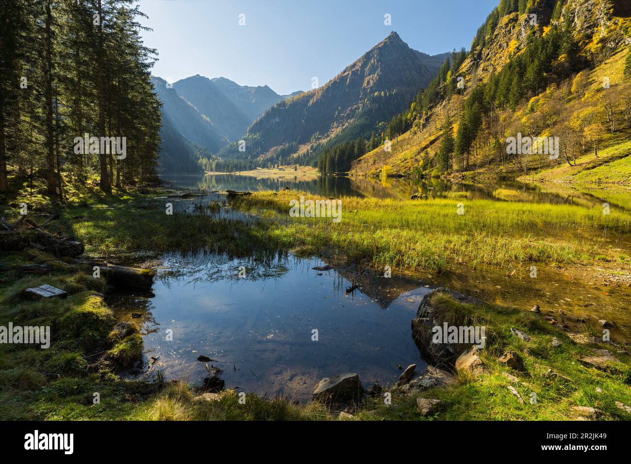 Schwarzsee, Obertal, Schladming Tauern, Styria, Austria Stock Photo