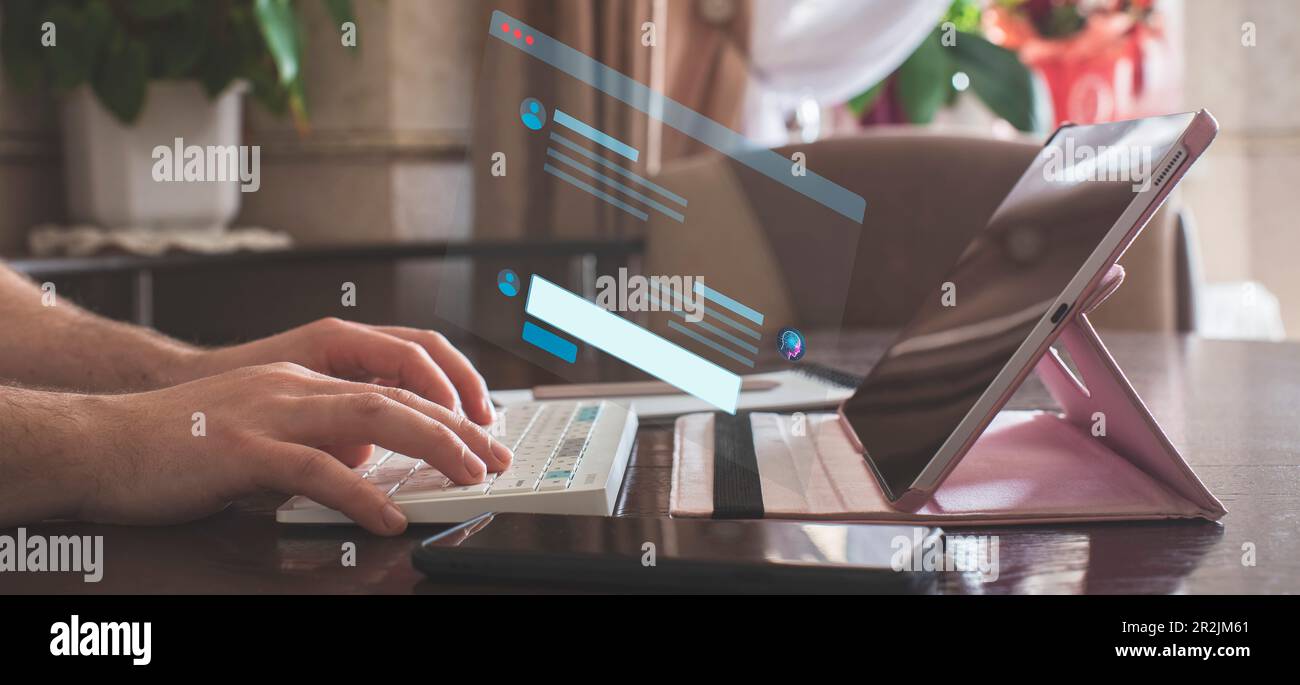 hatbot artificial coding coding background Digital software Stock Photo