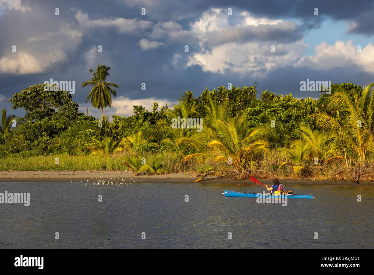 Sea kayak excursion for passengers of expedition cruise ship World