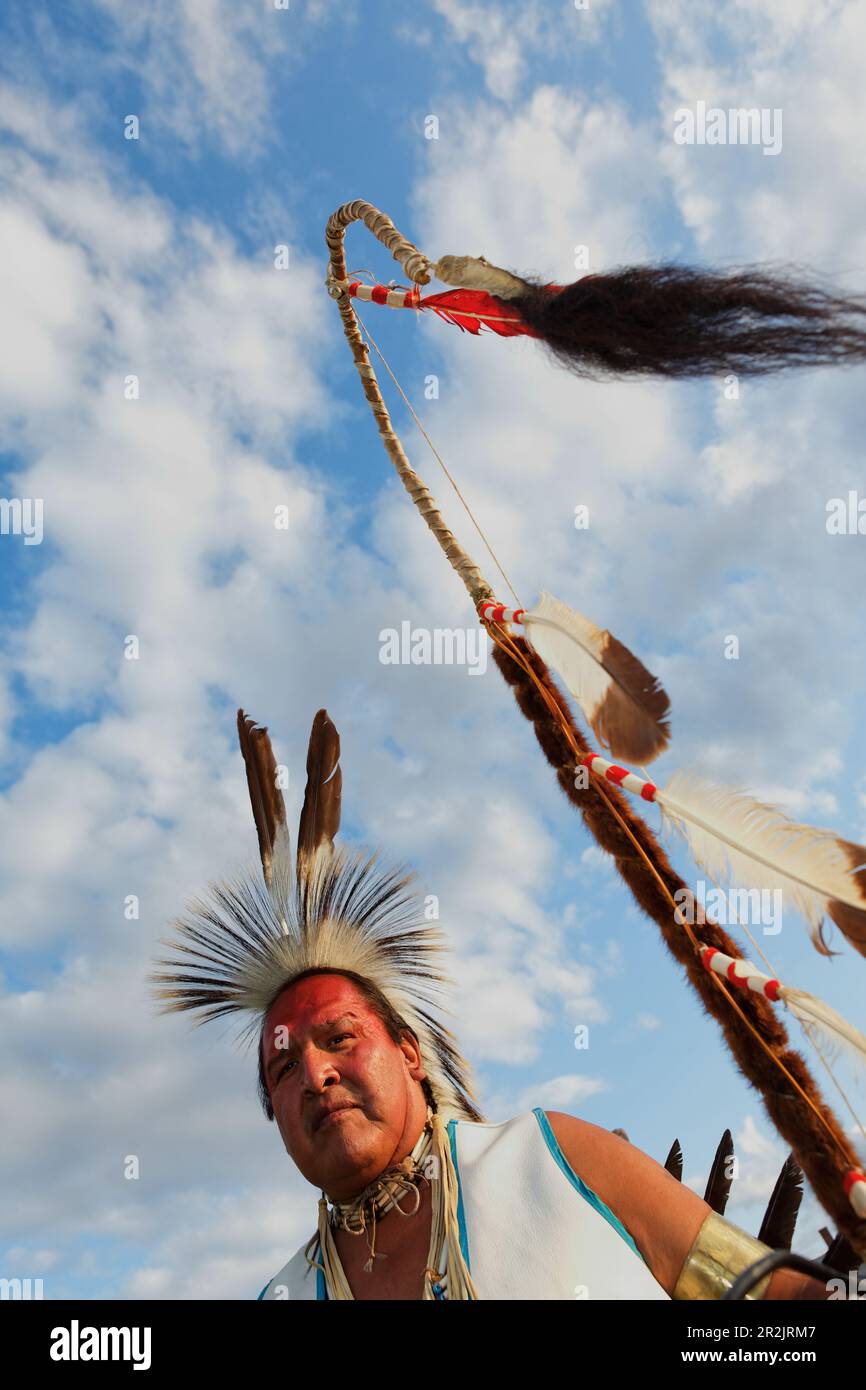 United Tribes PowWow, Heritage Center, Bismarck, Burleigh County, North Dakota, USA Stock Photo