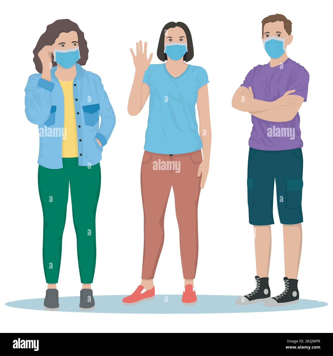 Masked male doctor Stock Vector Images - Alamy