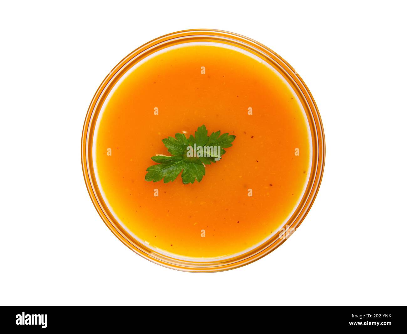 Pumpkin cream soup isolated on white background Stock Photo - Alamy