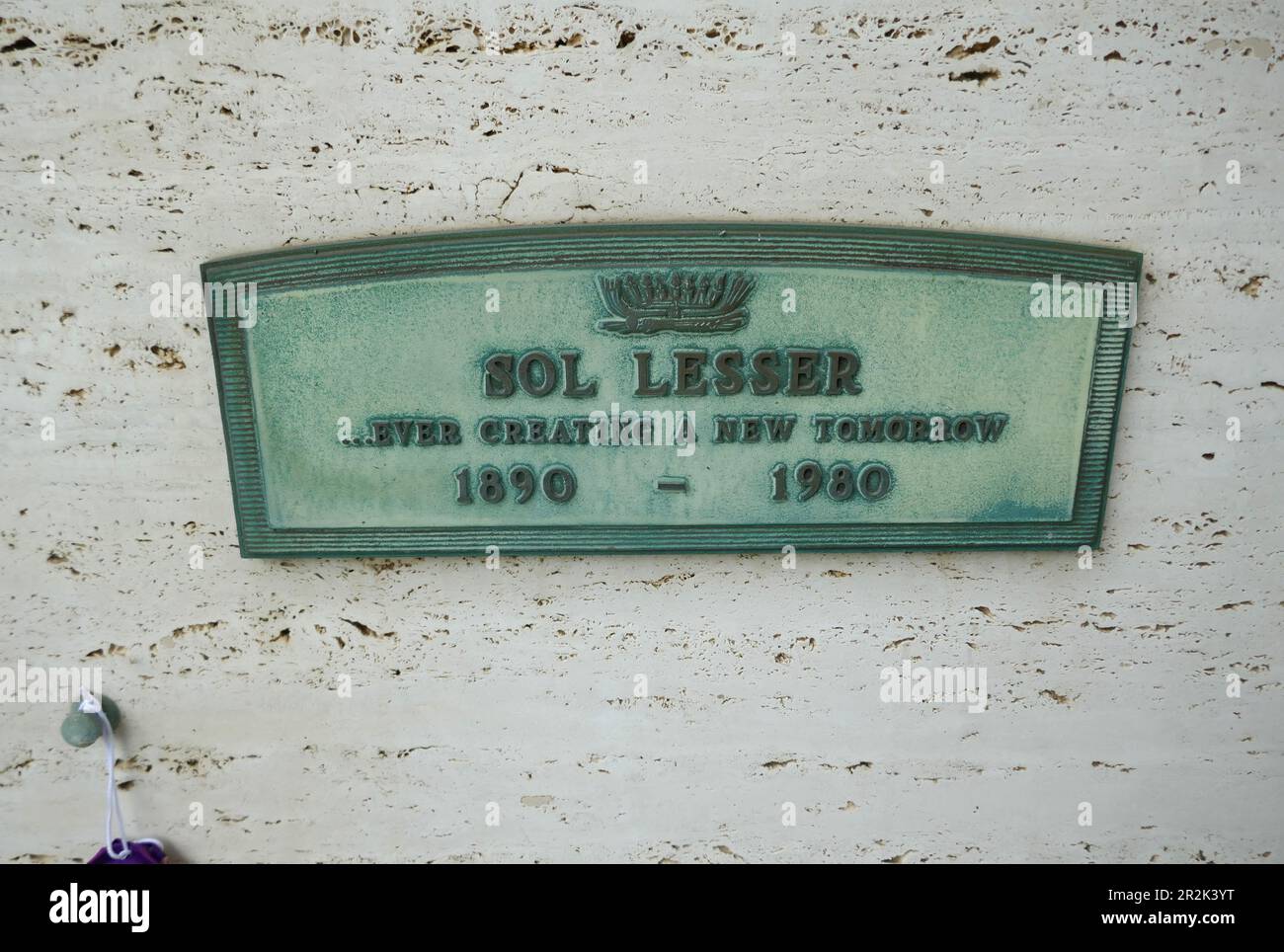 Los Angeles, California, USA 18th May 2023 Motion Picture Producer Sol Lesser Grave in Garden of