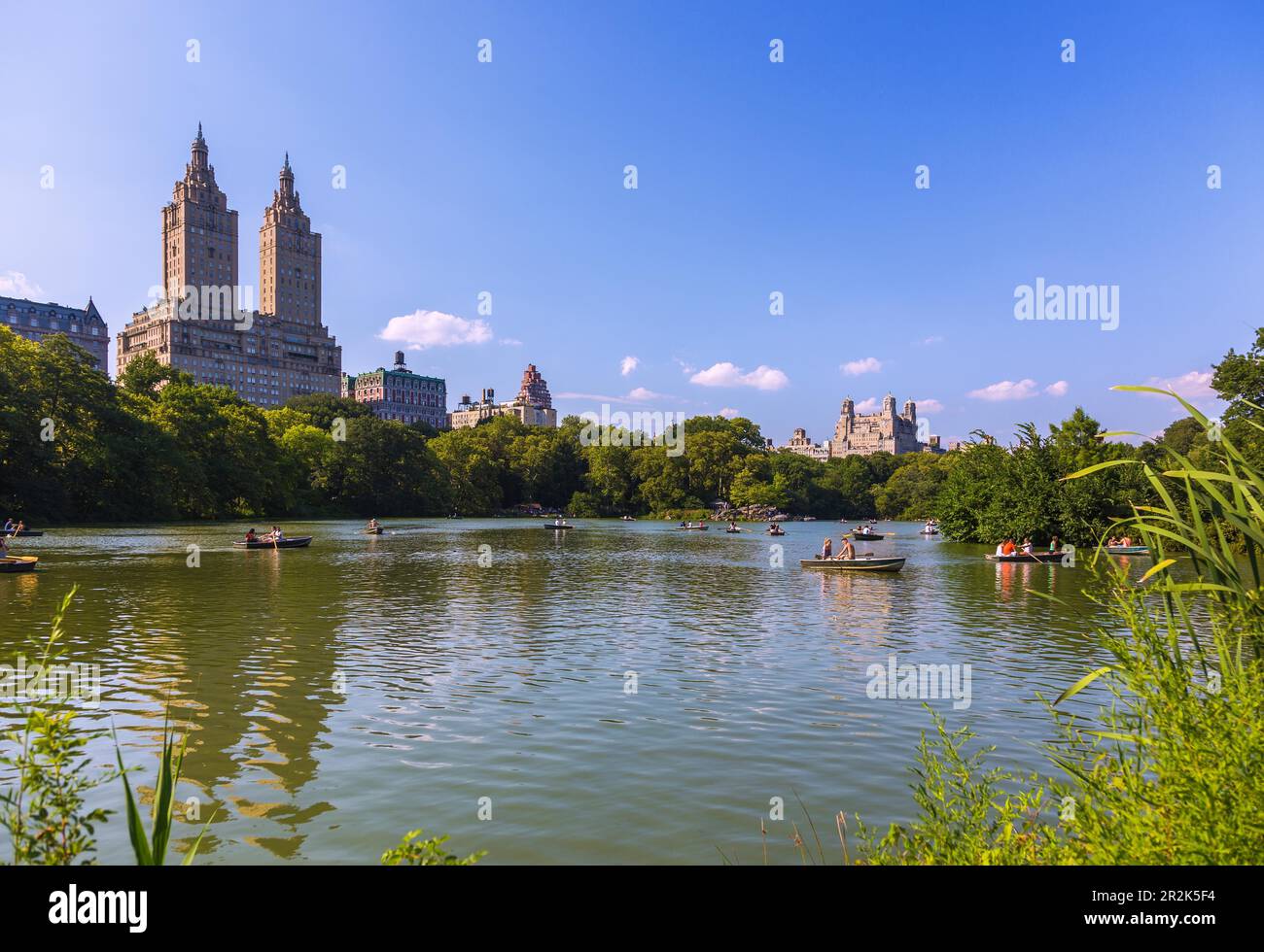 New York City, Manhattan, Central Park, The Lake, San Remo Apartments