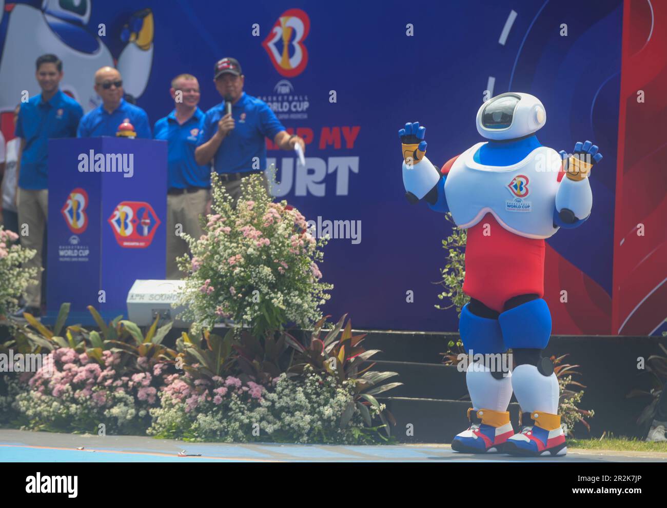 Jakarta, Indonesia. 20th May, 2023. JIP, official mascot of FIBA ...