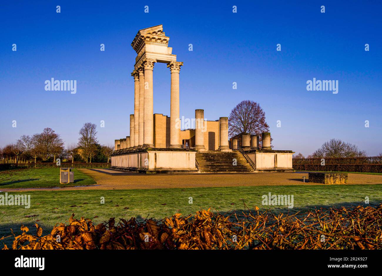 Harbor temple in the Xanten Archaeological Park, Colonia Ulpia Traiana ...