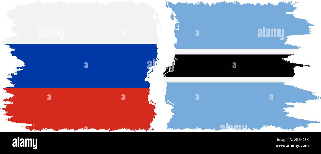 Russia botswana flag hi-res stock photography and images - Alamy
