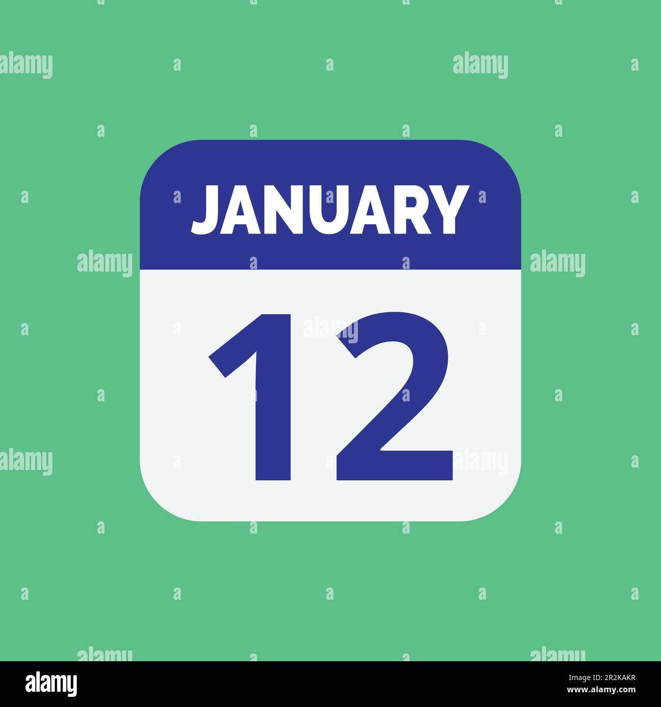 Flat January 12 calendar Icon Stock Vector Stock Vector Image Art Alamy Flat January 12 calendar Icon Stock Vector Stock Vector Image Art Alamy