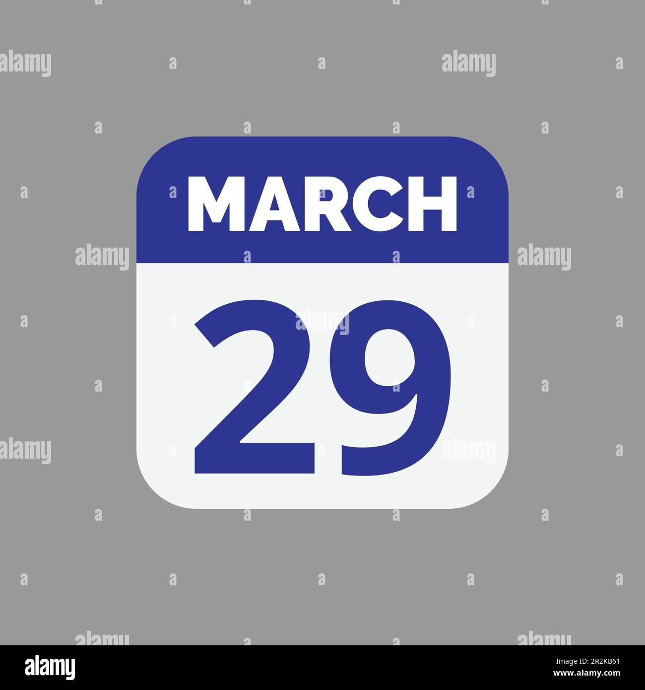 Flat March 29 Calendar Date Icon Stock Vector Stock Vector Image Art Flat March 29 Calendar Date Icon Stock Vector Stock Vector Image Art