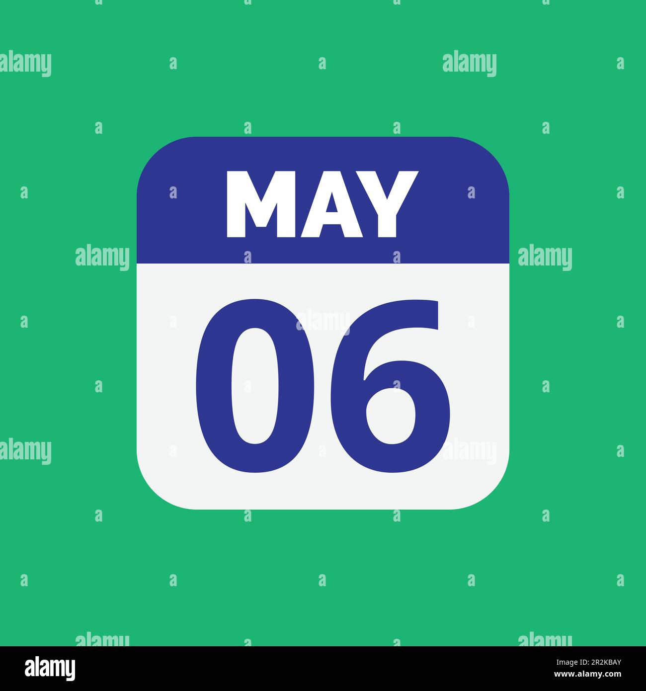 May 6 Calendar Date Icon Stock Vector Stock Vector Image & Art - Alamy