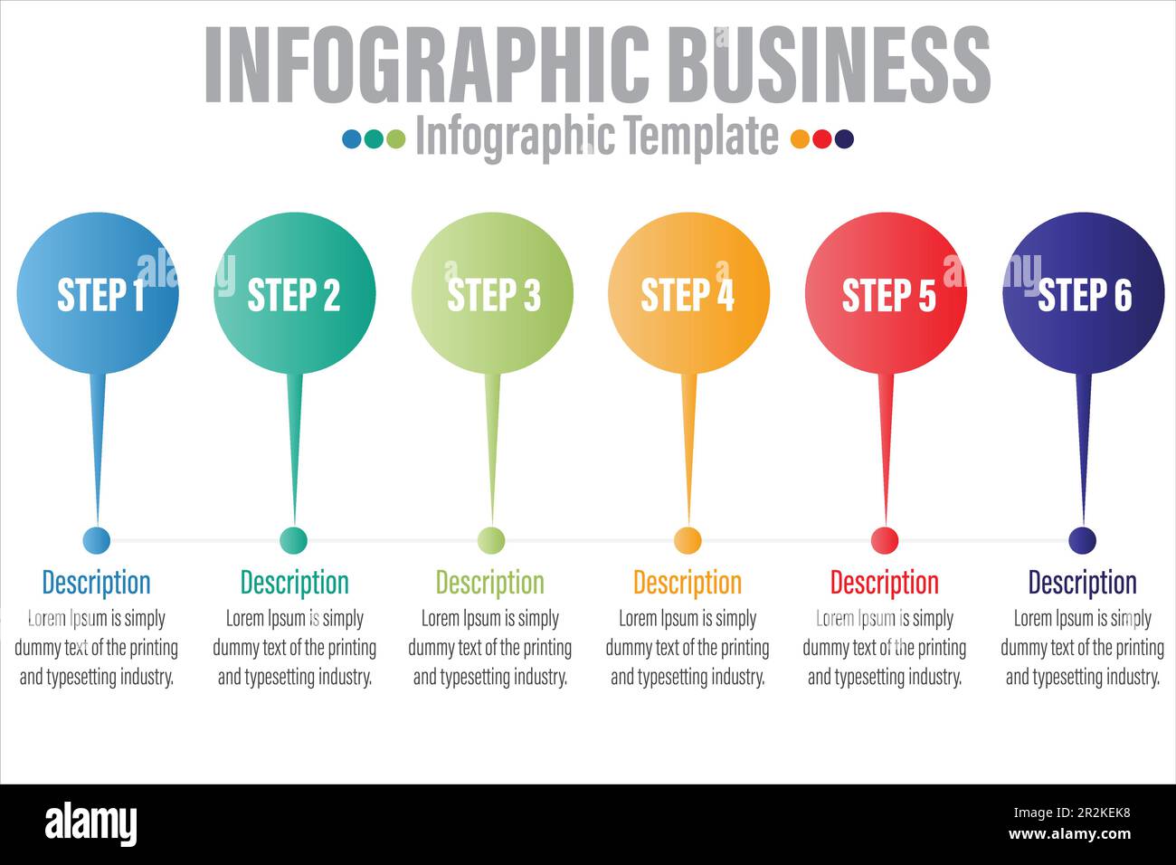 Timeline 6 Steps, six 6 option shape table chart elements with steps,road map,options,milestone,timeline,processes or workflow.Business data visualiza Stock Vector