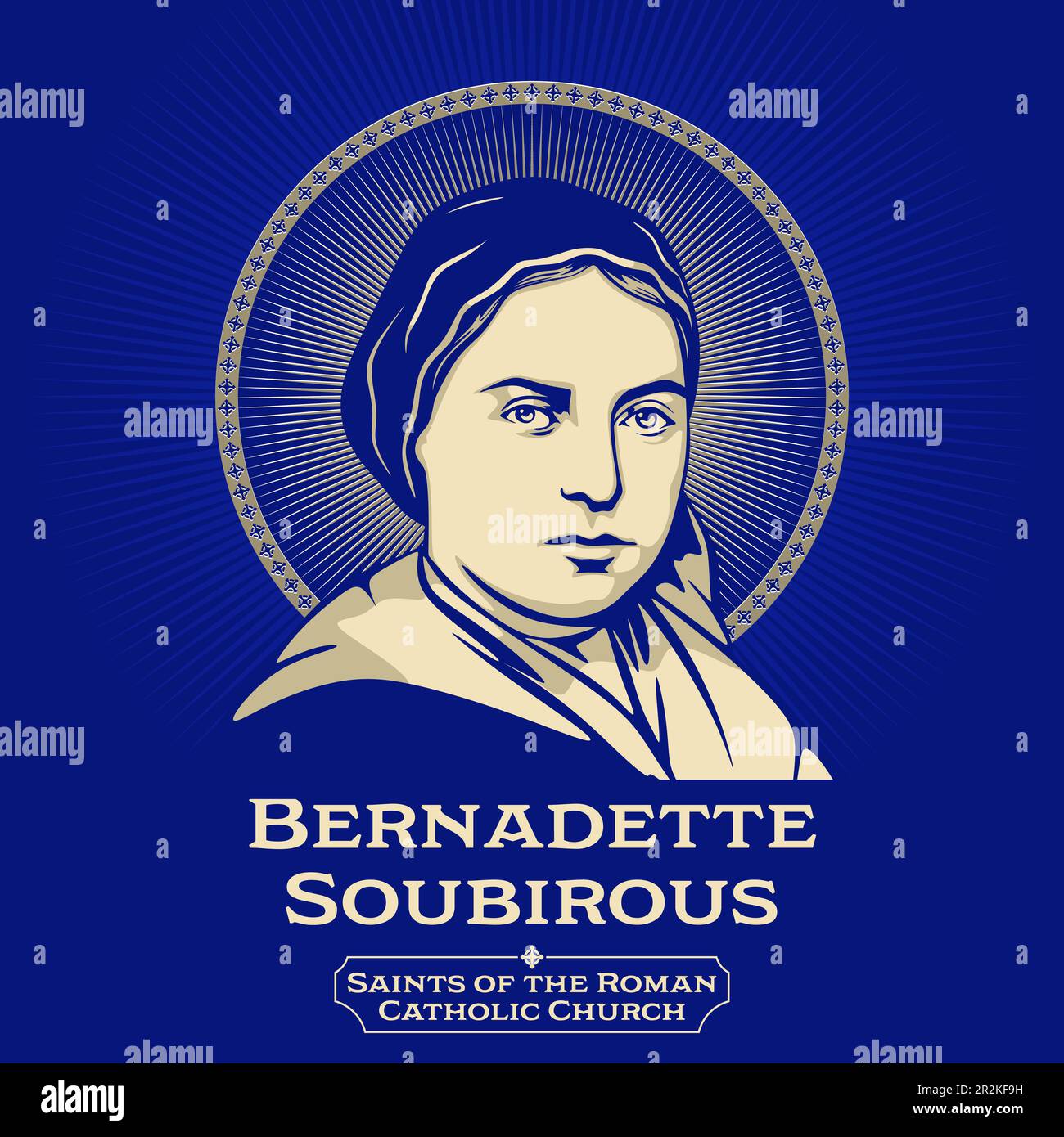 Bernadette soubirous stock vector images alamy