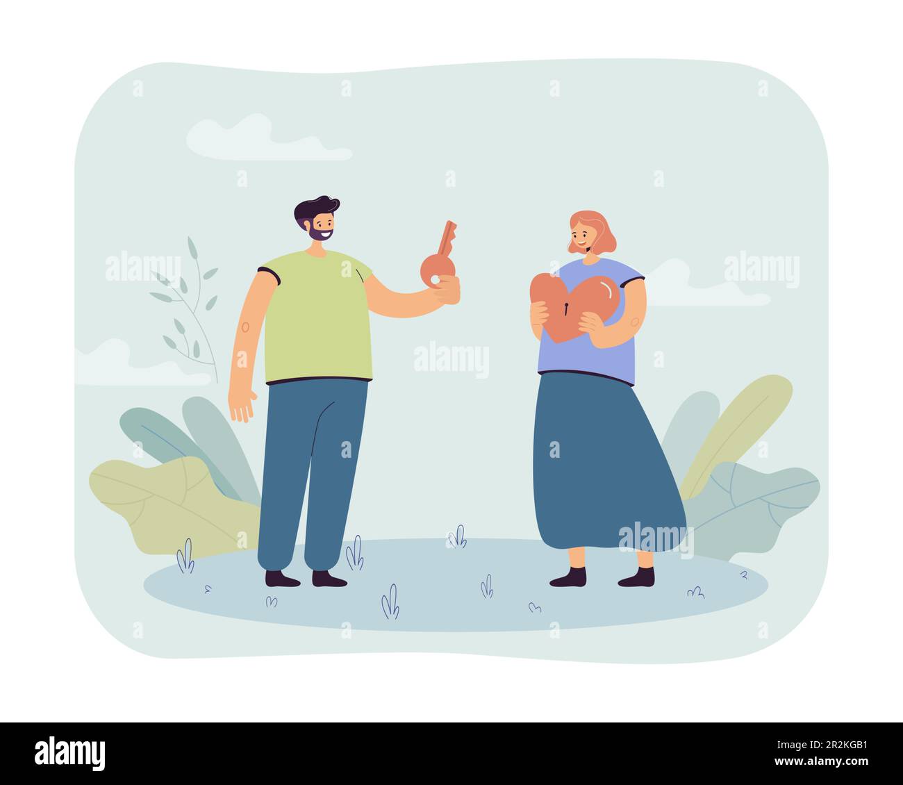 Cartoon key and keyhole hi-res stock photography and images - Alamy