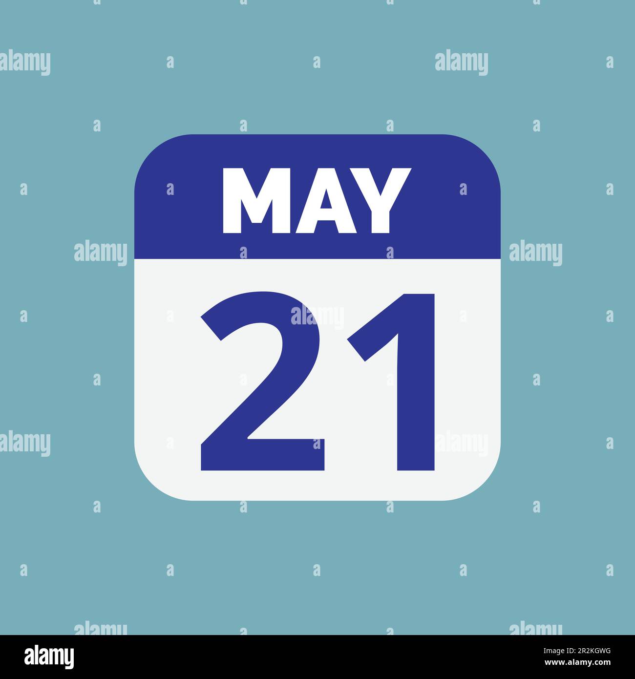May 21 Calendar Date Icon Stock Vector Stock Vector Image & Art - Alamy