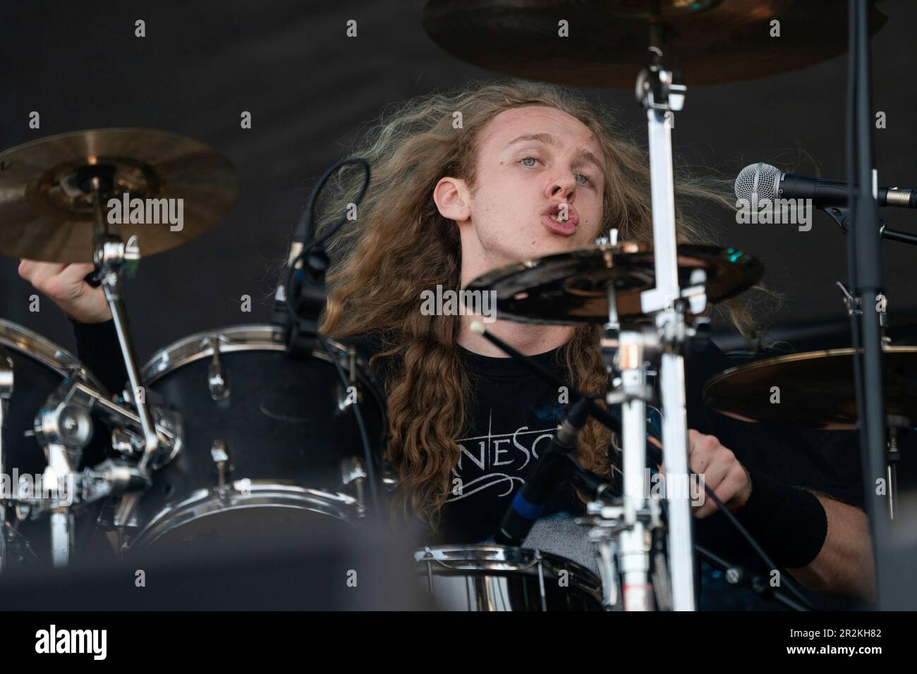 Castor Hetfield of Bastardane performs at the Welcome To Rockville