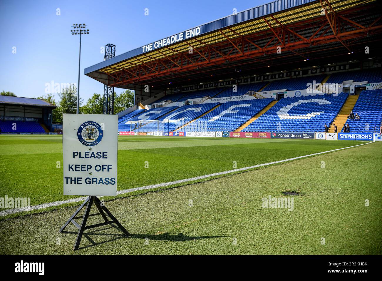 Stockport, UK. 20th May, 2023. A general view of Edgeley Park ahead the