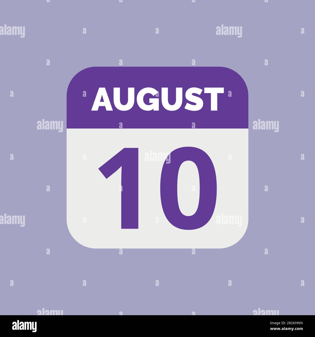 August 10 Calendar Date Icon Stock Vector Image Art Alamy August 10 Calendar Date Icon Stock Vector Image Art Alamy