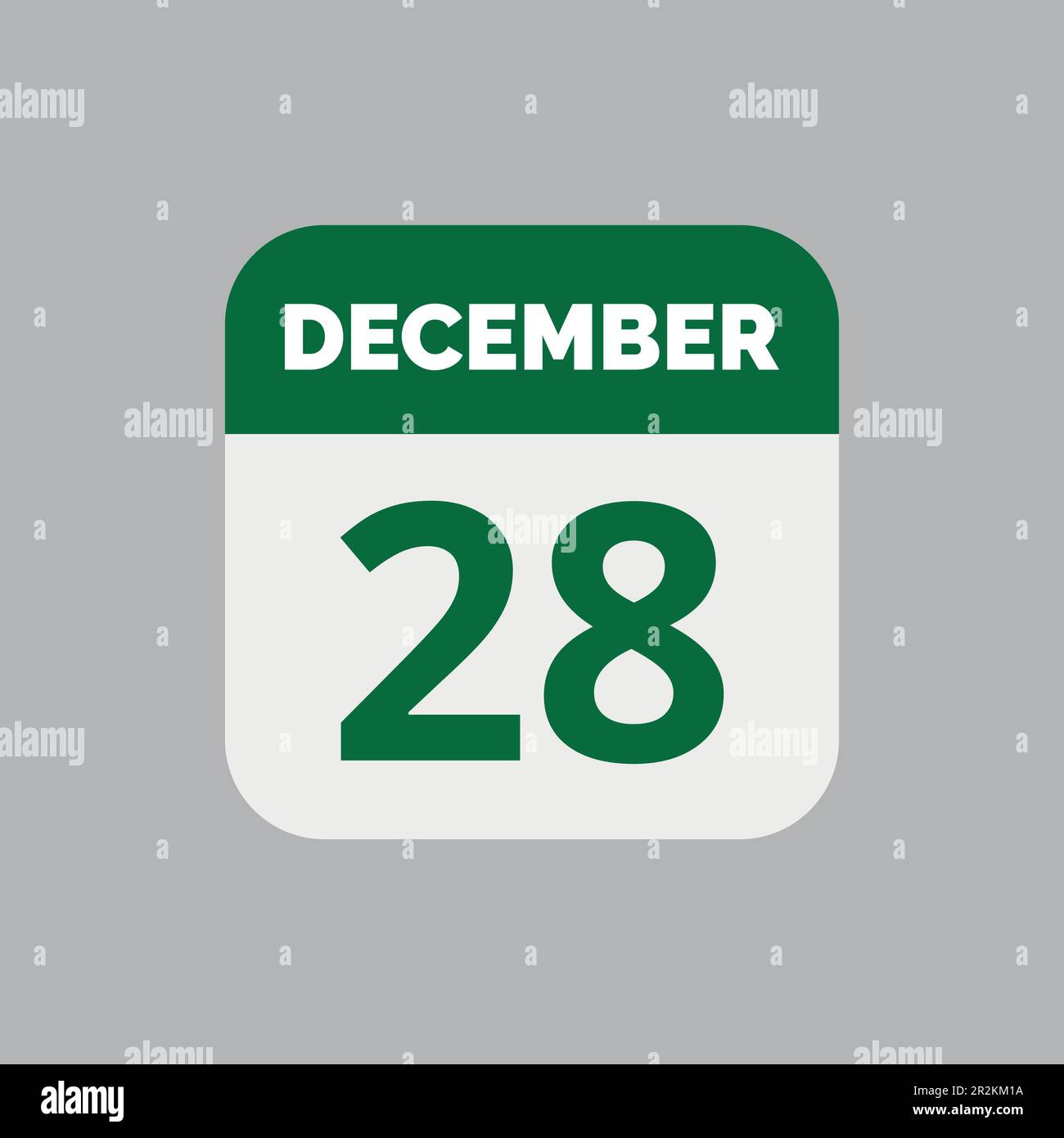 December 28 Calendar Date Icon Stock Vector Image & Art - Alamy