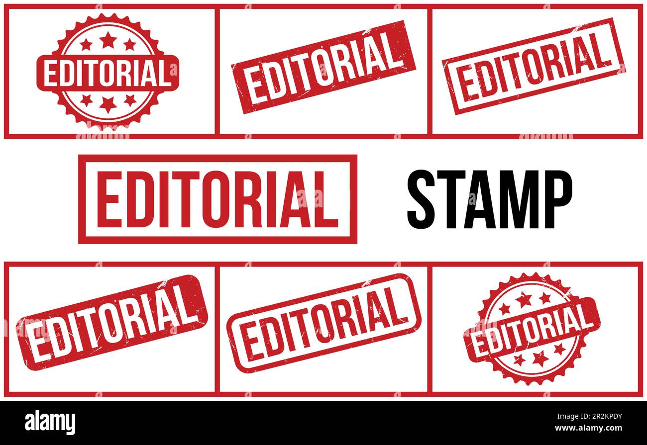 Editorial Rubber Stamp set Vector Stock Vector Image & Art - Alamy