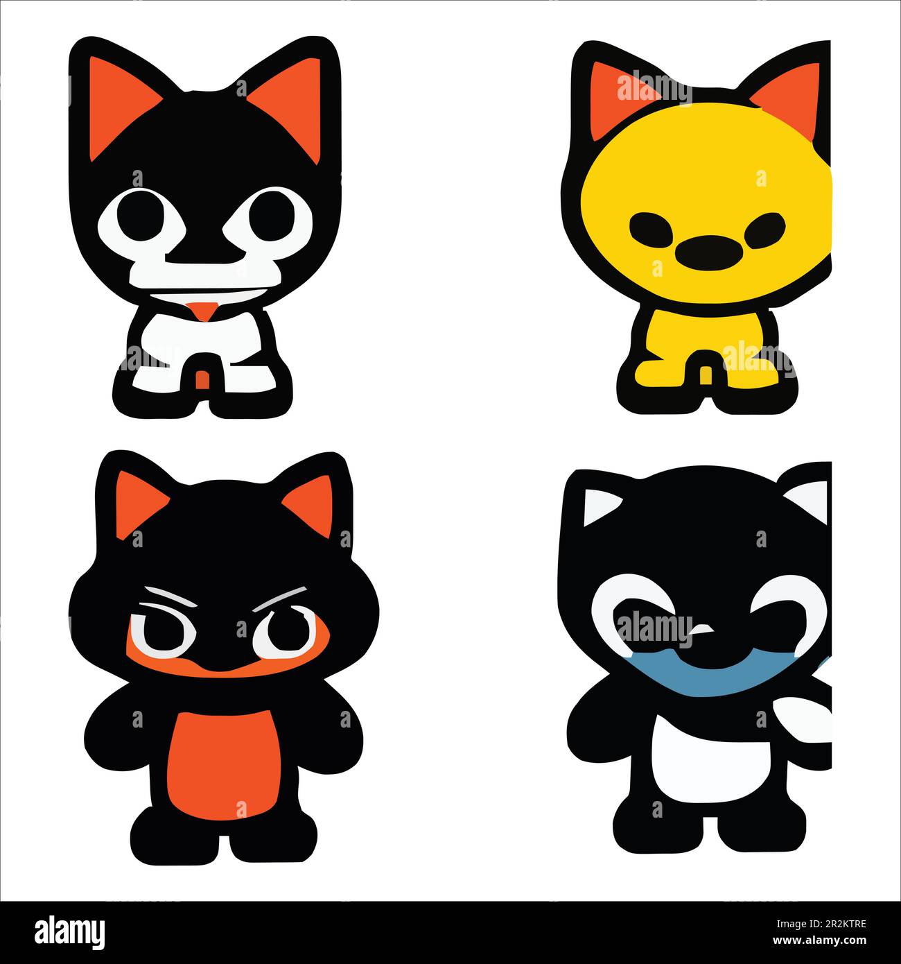 Cute cartoons designs vector file Stock Vector Image & Art - Alamy