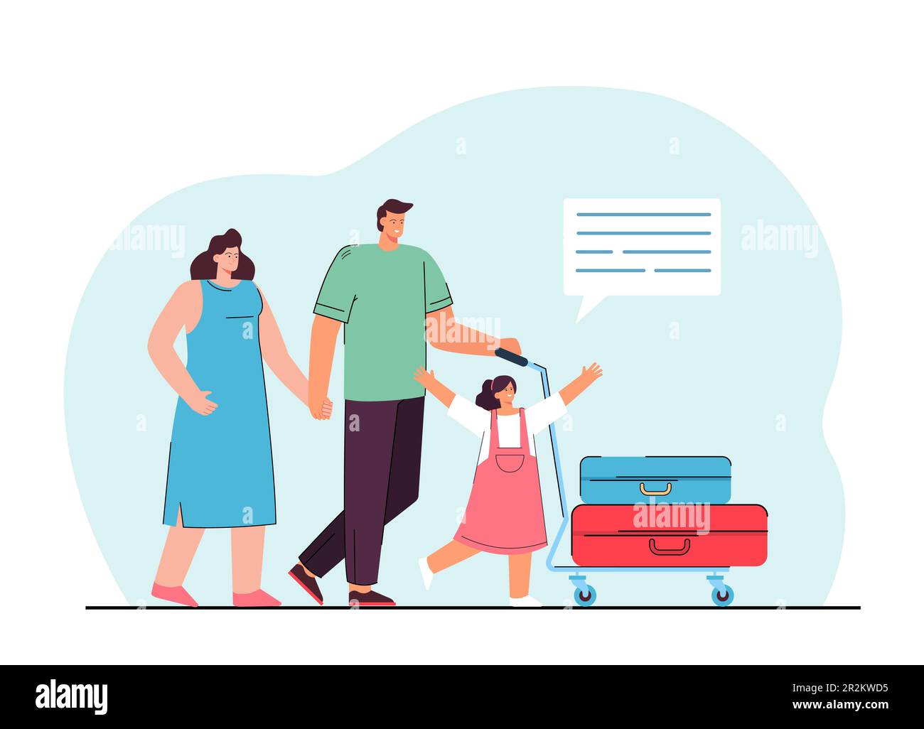 Family going on vacation vector illustration Stock Vector Image & Art ...