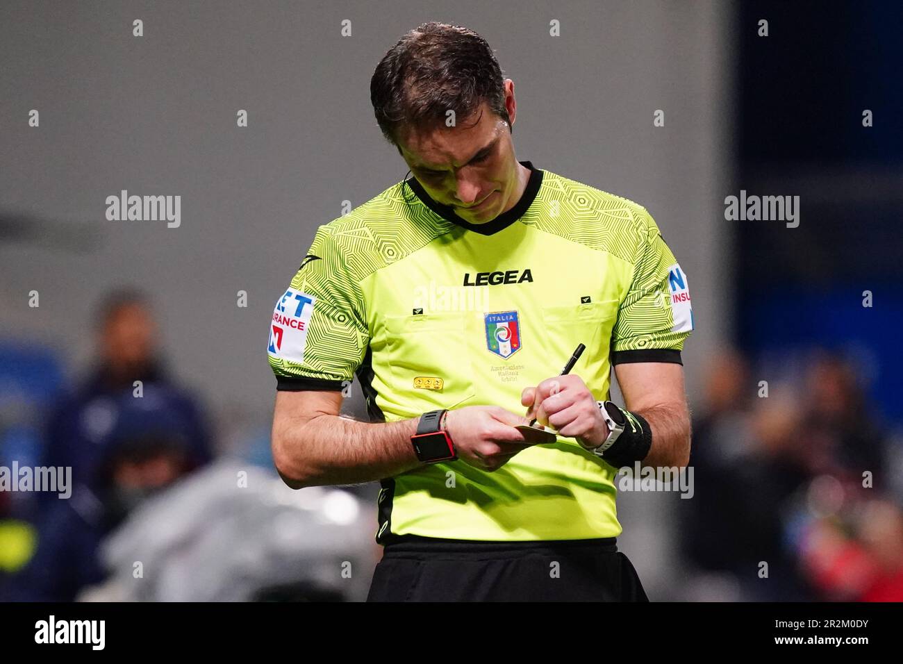 The referee Alberto Santoro during Modena FC vs SPAL, Italian soccer Serie B  match in Modena, Italy, April 22 2023 Stock Photo - Alamy