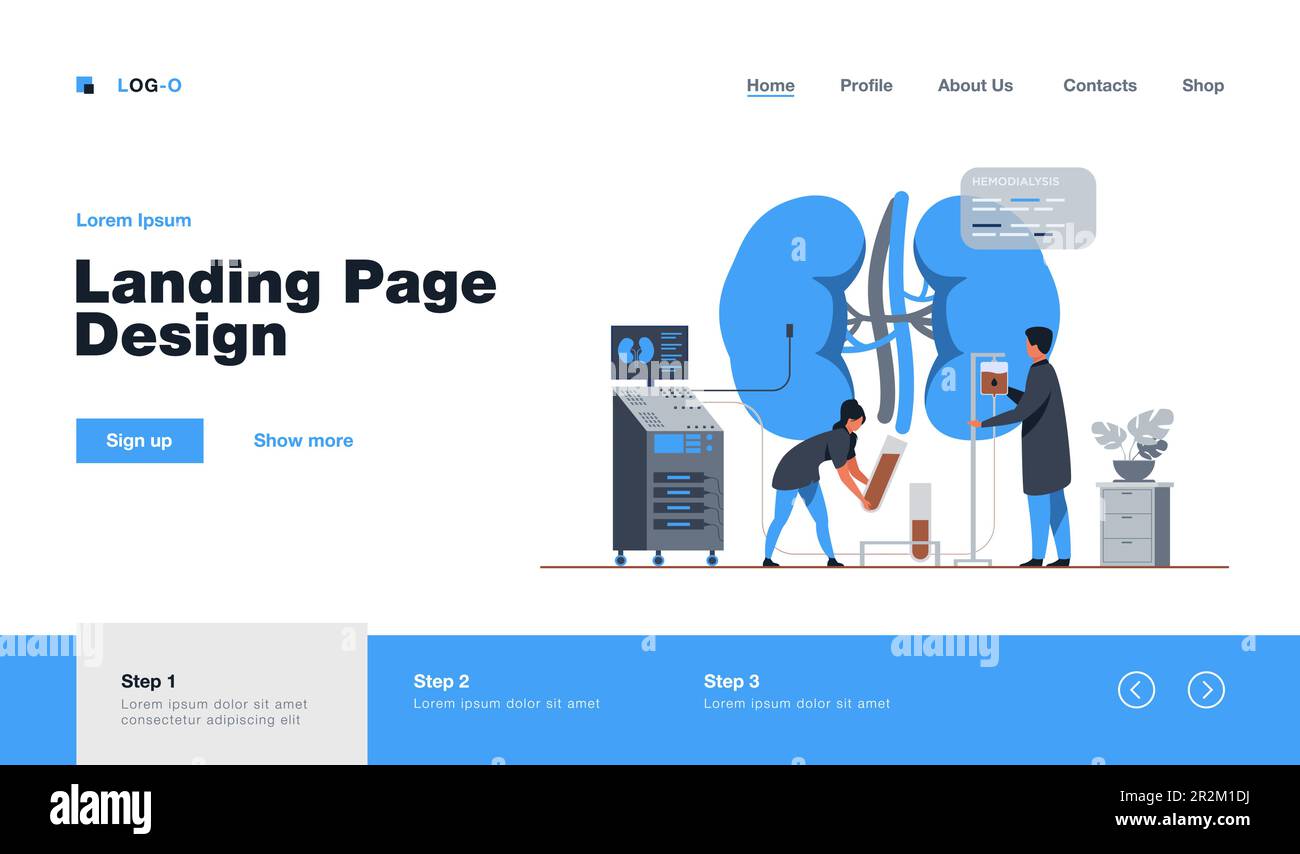 Doctors conducting dialysis procedure Stock Vector Image & Art Alamy