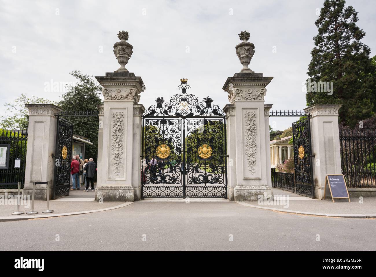 Elizabeth Gate in Kew Gardens a botanical garden in southwest London