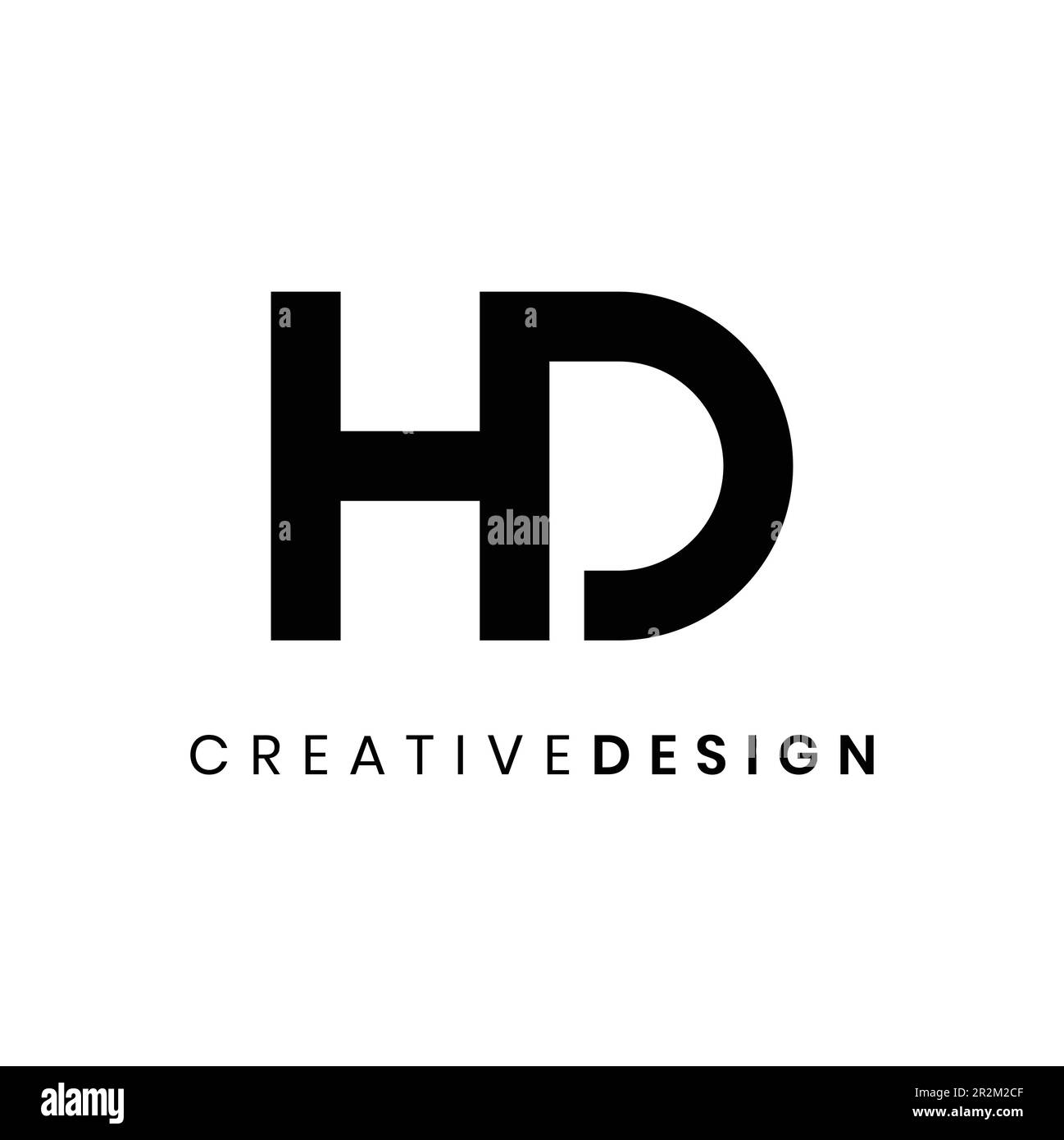 Simple modern and elegant letter HD logo design vector Stock Vector