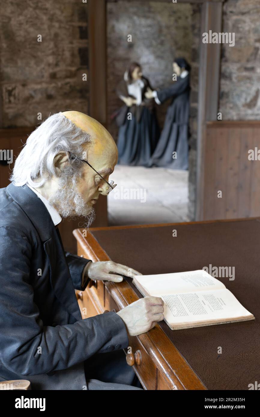 A mannequin depiction of the Governor of the historic Cork City Jail in Cork, Ireland Stock