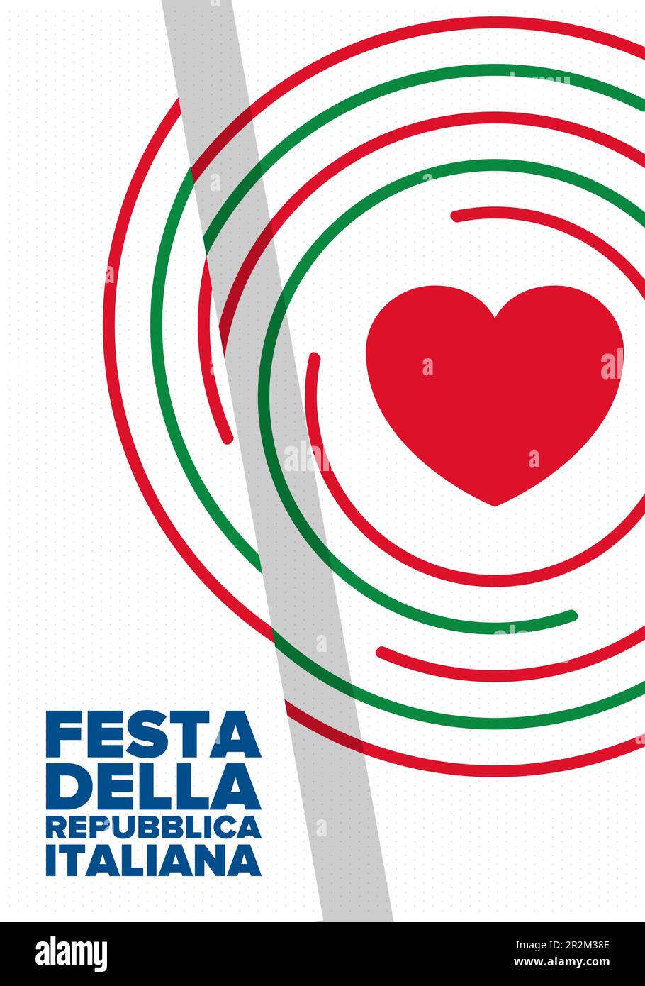 Festa della Repubblica Italiana. Text in italian: Italian Republic Day ...