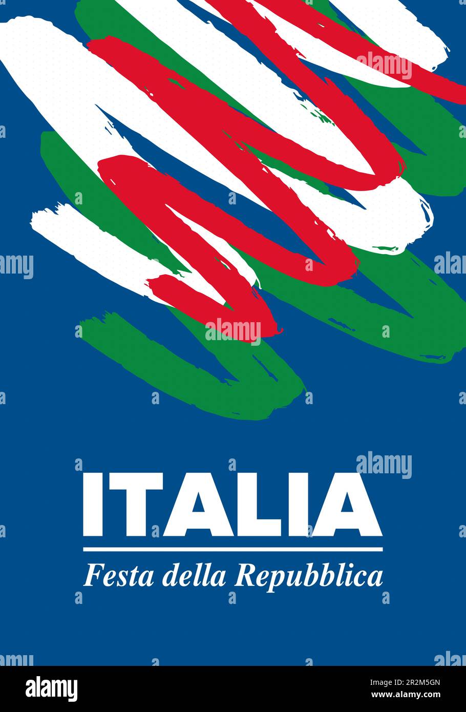 Festa della Repubblica Italiana. Text in italian: Italian Republic Day ...