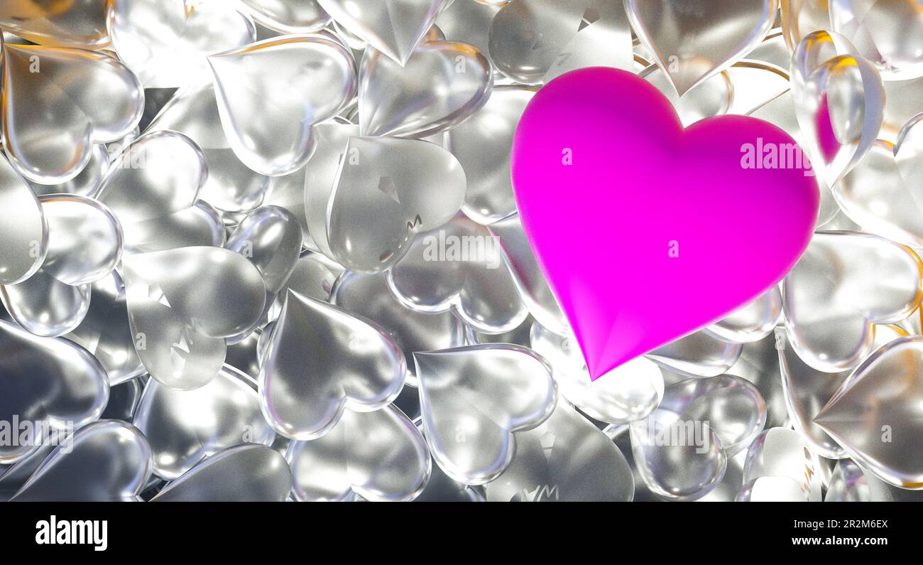 Realistic red light heart shape hi-res stock photography and images - Alamy