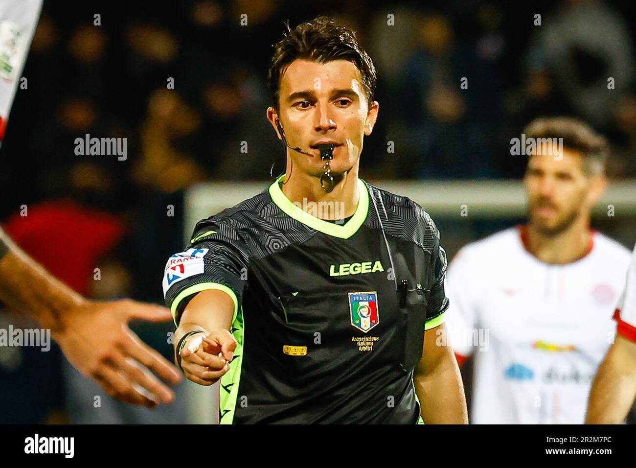 Venice, Italy. 01st May, 2023. The referee Daniele Rutella during the  Italian soccer Serie B match Venezia FC vs Modena FC on May 01, 2023 at the  Pier Luigi Penzo stadium in