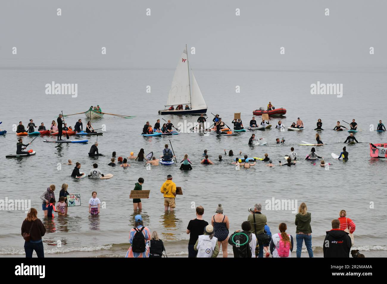 Edinburgh Scotland, UK 20 May 2023. Surfers Against Sewage National Day