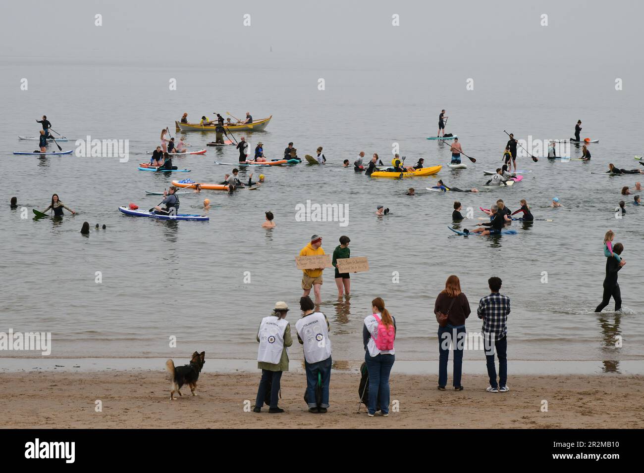 Edinburgh Scotland, UK 20 May 2023. Surfers Against Sewage National Day