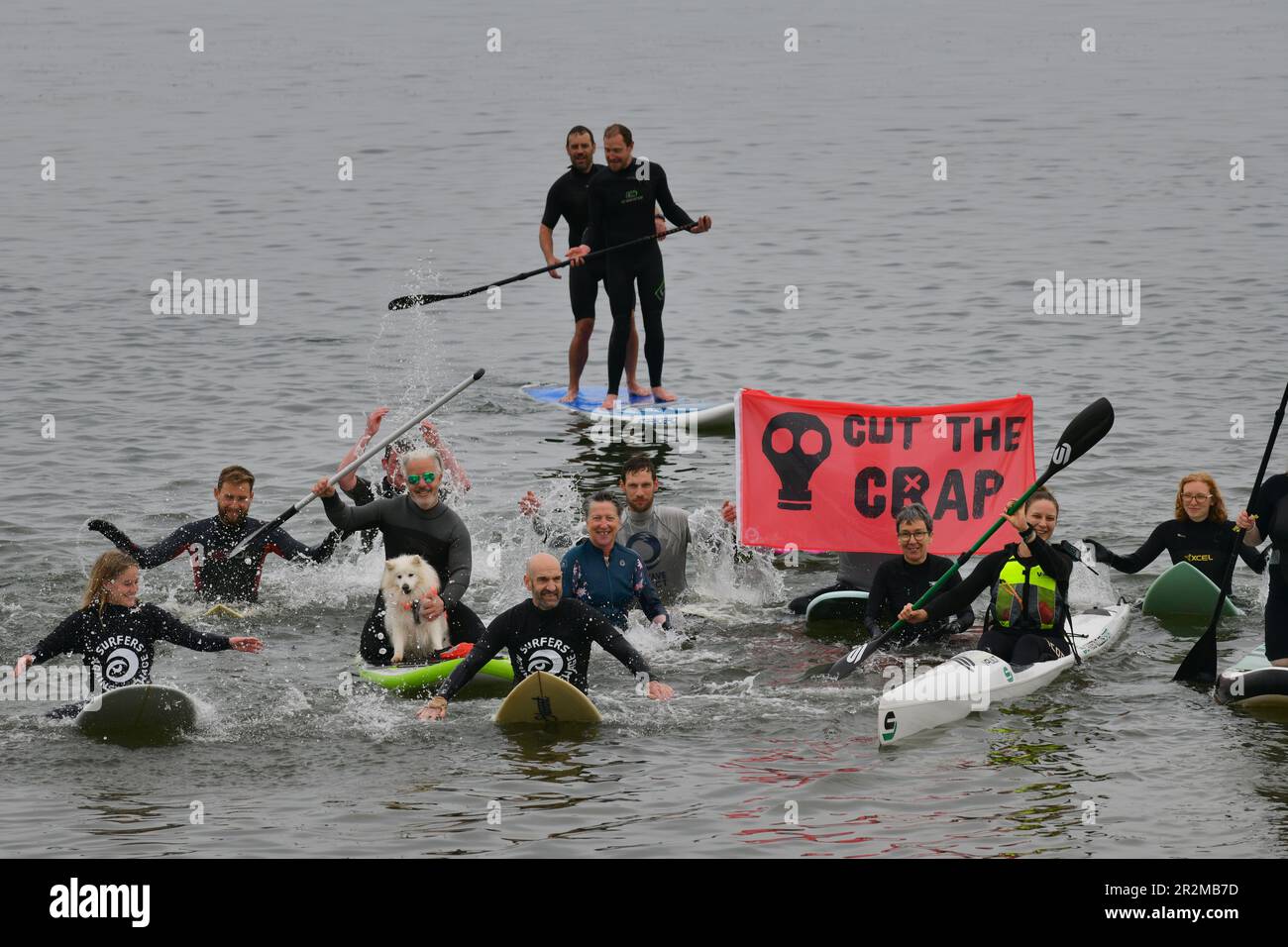 Edinburgh Scotland, UK 20 May 2023. Surfers Against Sewage National Day