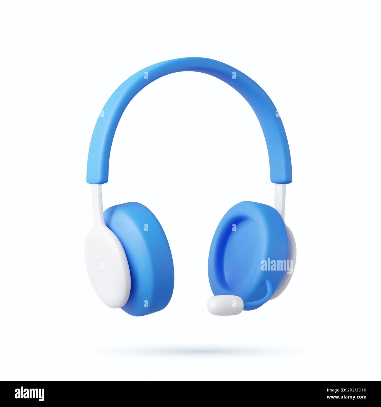 3d headphones isolated on white background Stock Vector Image & Art - Alamy