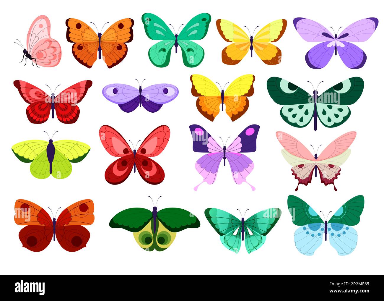 Butterfly collection drawing butterflies hi-res stock photography and ...