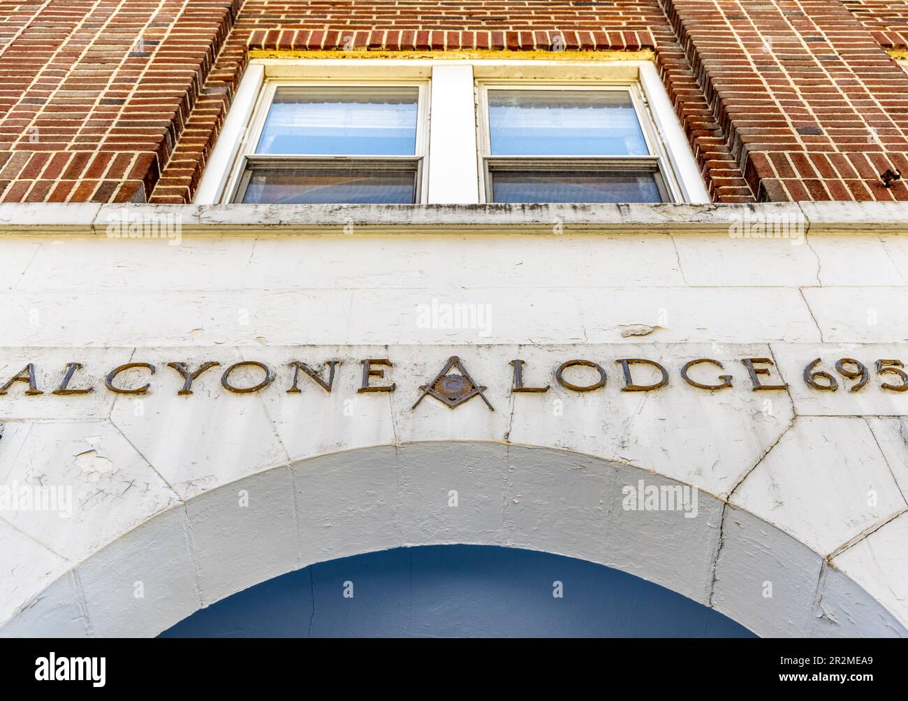 Alcyone lodge 695 in Northport, Long Island, NY Stock Photo
