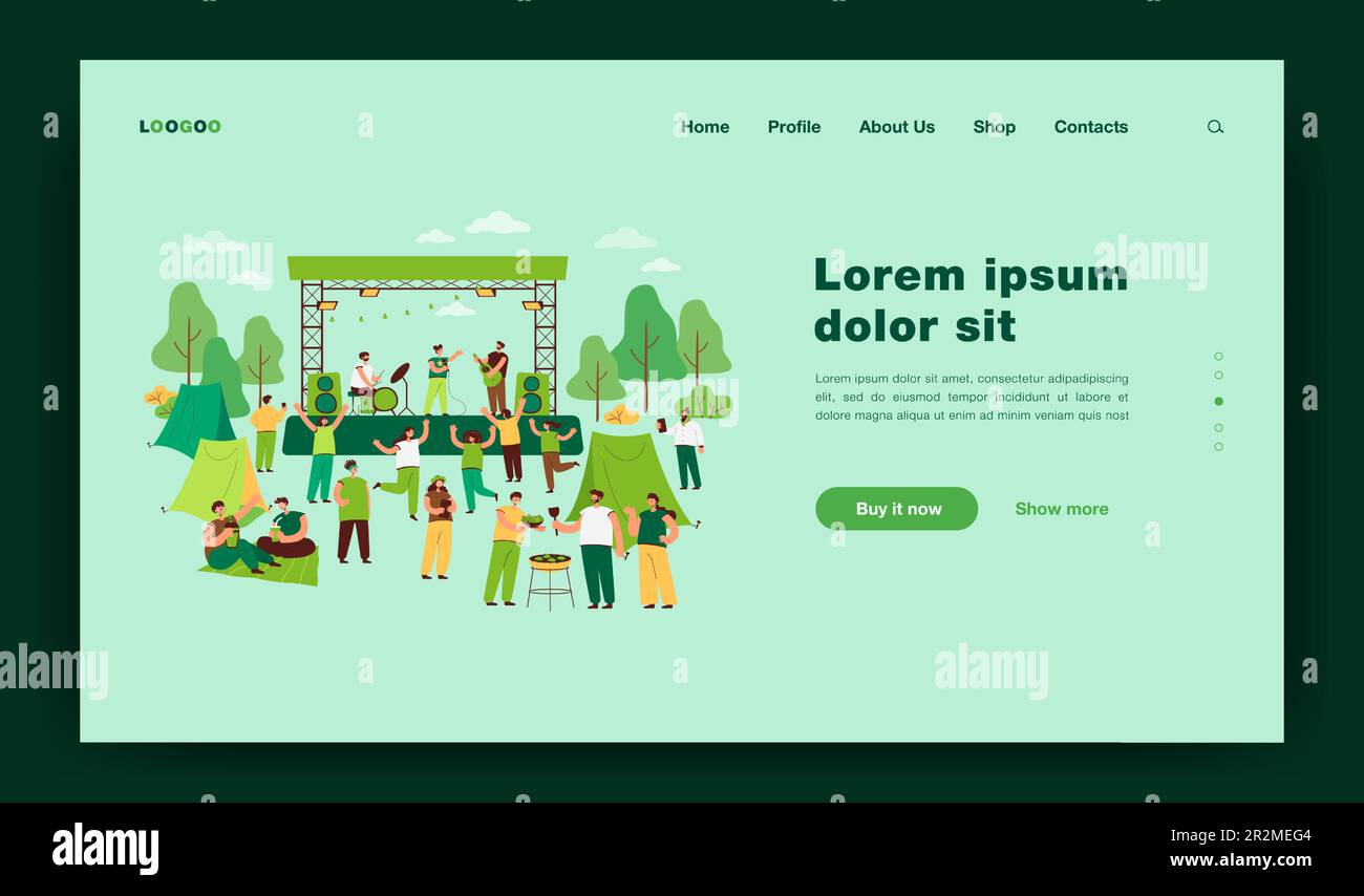 Music festival audience woman Stock Vector Images - Alamy