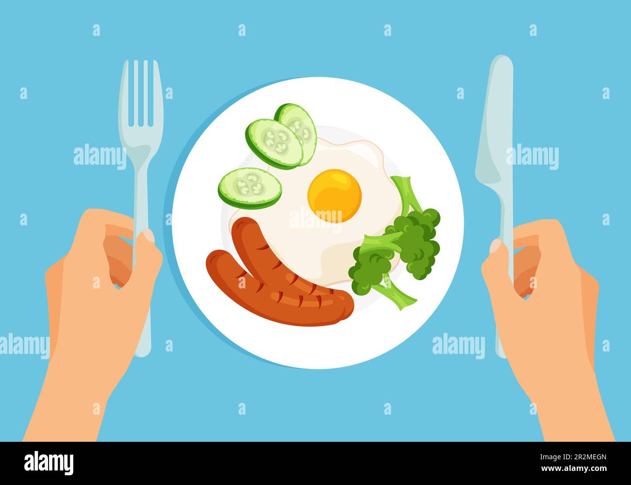 Omelette Breakfast Clipart