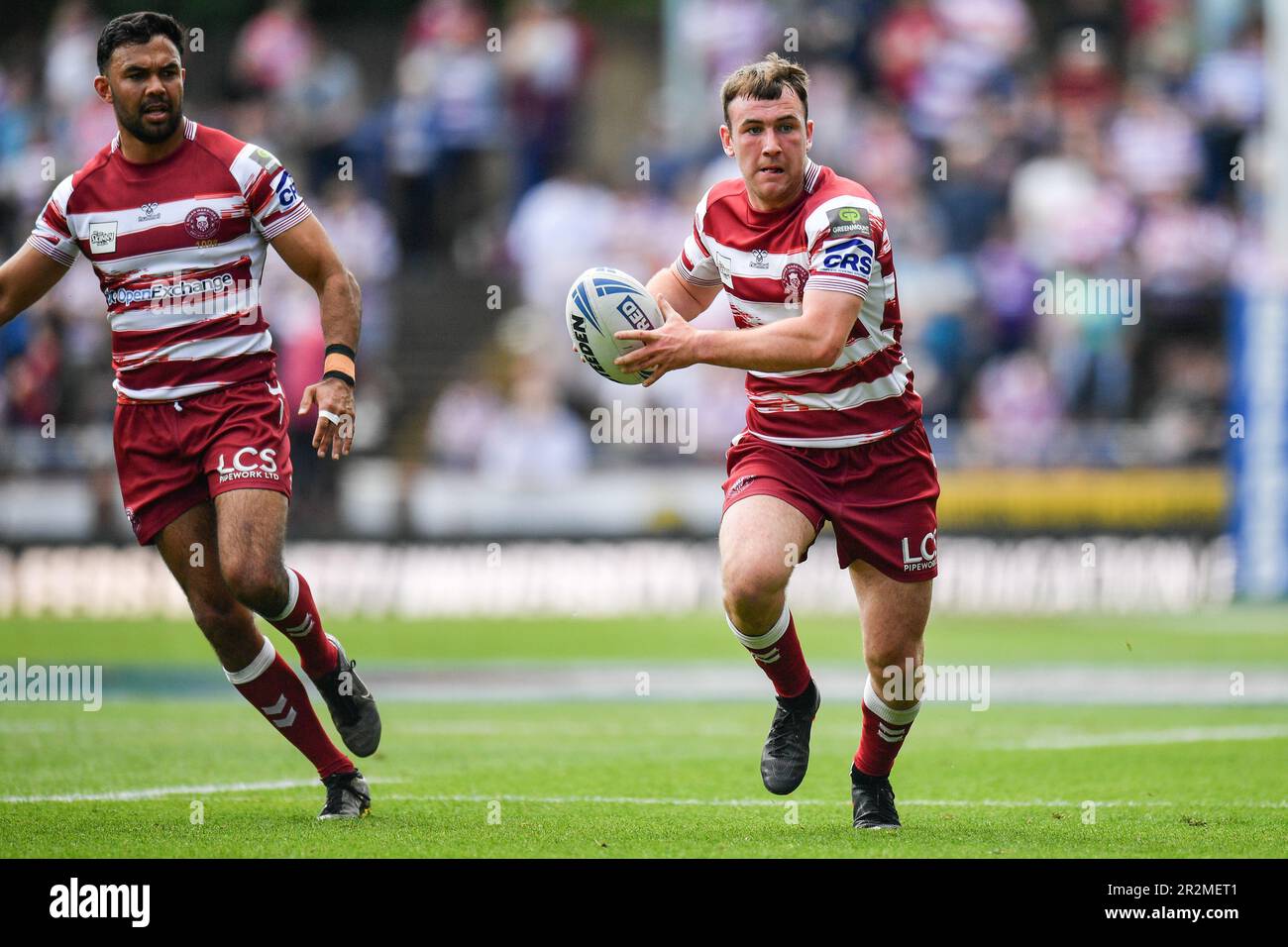 Leeds, England 20th May 2023 Harry Smith of Wigan Warriors in action. Rugby League Betfred